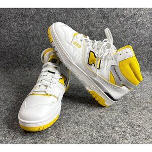 New Balance 650 Mens Sneakers Size 10 White & Yellow Athletic Shoes